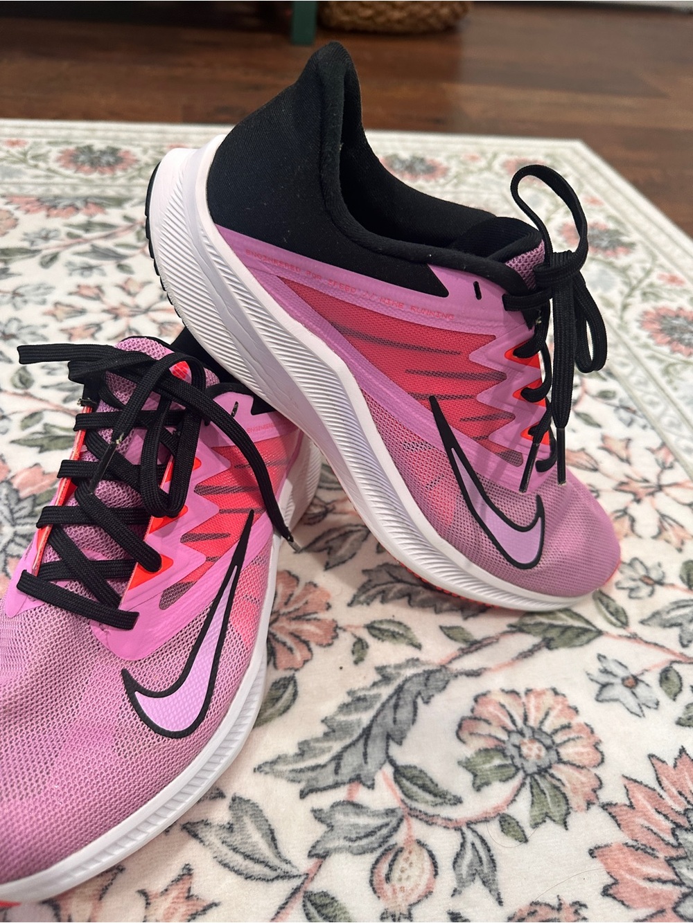 Nike Downshifter 10 Running Shoes Fire Pink Digital Pink Black - Size 9.5 W